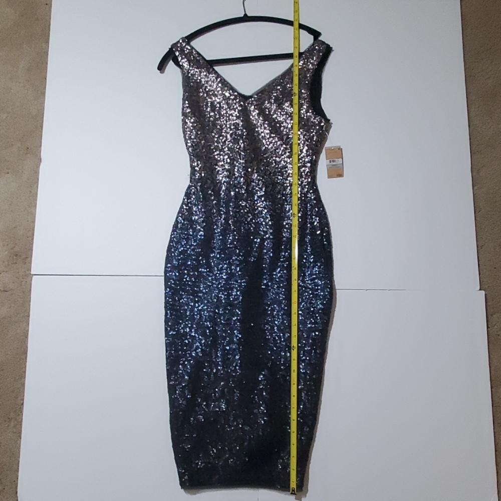 NWT Rachel Roy Slate Blue Ombre Dress